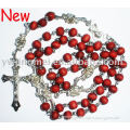 Latest silver Chain wooden christian religious craft